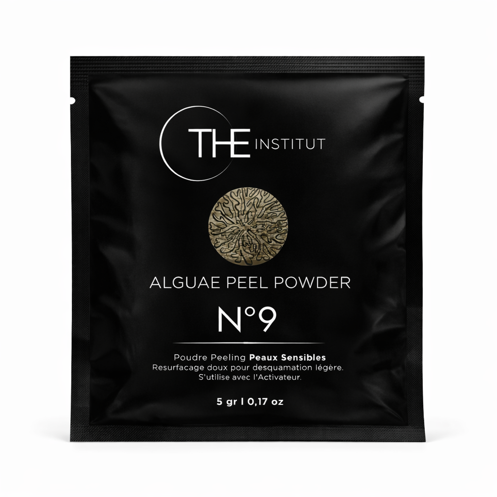 Lot 5 sachets - Peeling aux algues – Réservé aux professionnelles N•9 Peeling Visage affine le grains de peau et illumine le teint
